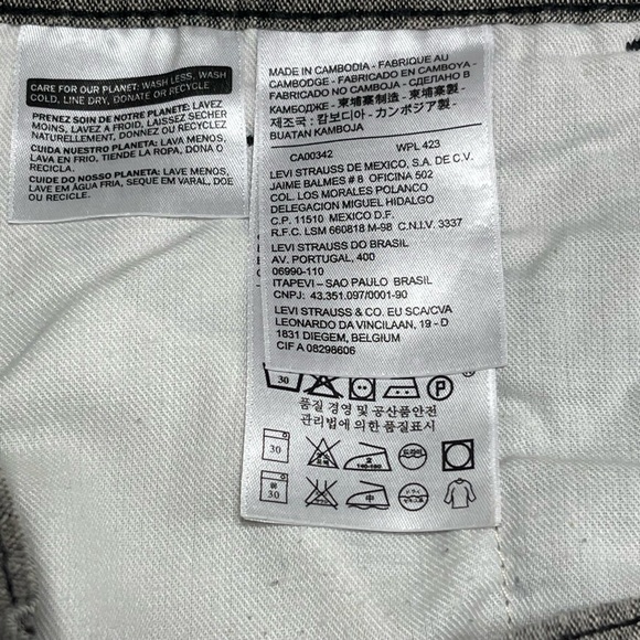 Levi’s Pants Mens 32x 32 Linen Blend Chino Jogger Gray Lightweight - Picture 9 of 12